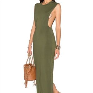 Jersey Sleeveless Back Slit Maxi Dress in Chartreuse
Brand: Bobi, Size: Medium